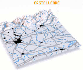 3d view of Castelleone