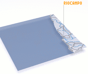 3d view of Río Campo