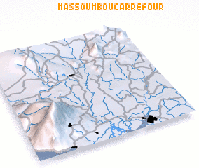 3d view of Massoumbou Carrefour