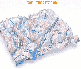 3d view of Sankt Moritz-Bad