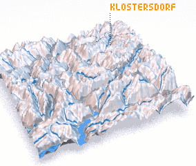 3d view of Klosters Dorf