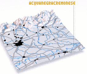 3d view of Acquanegra Cremonese