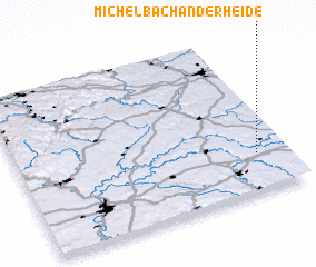 3d view of Michelbach an der Heide