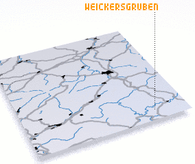 3d view of Weickersgrüben