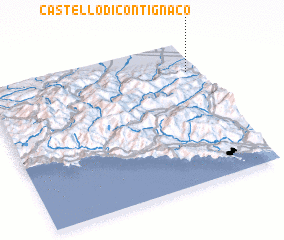 3d view of Castello di Contignaco