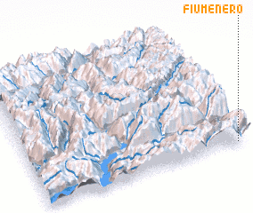 3d view of Fiumenero