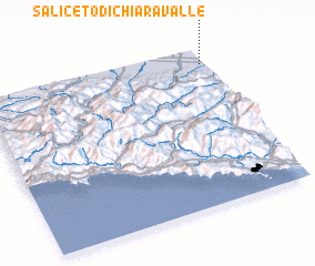 3d view of Saliceto di Chiaravalle