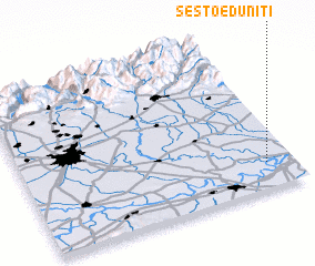 3d view of Sesto ed Uniti