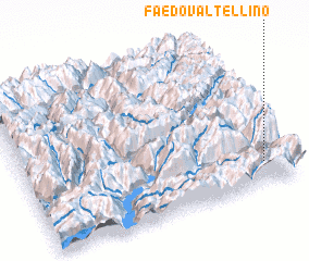 3d view of Faedo Valtellino