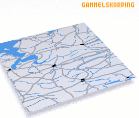 3d view of Gammel Skørping