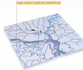 3d view of Dakshin Char Bishnupur