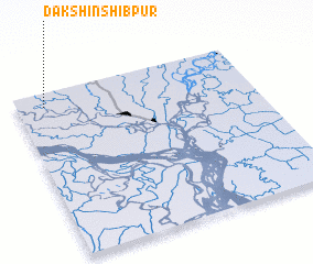 3d view of Dakshin Shibpur