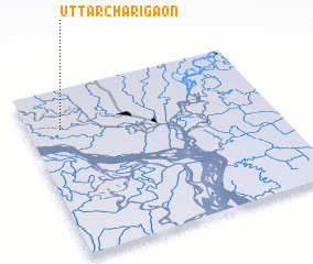 3d view of Uttar Chārigaon