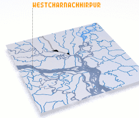 3d view of West Char Nāchhirpur