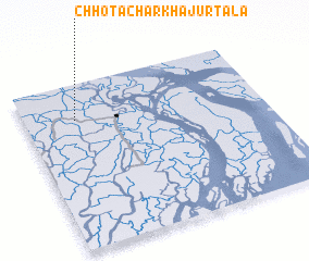 3d view of Chhota Char Khājurtala