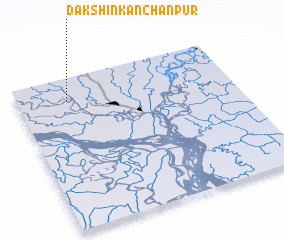 3d view of Dakshin Kānchanpur