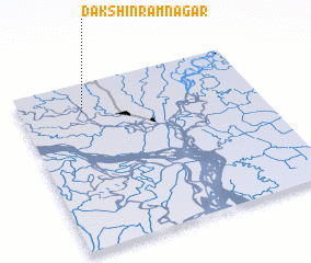 3d view of Dakshin Rāmnagar