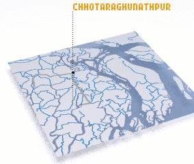 3d view of Chhota Raghunāthpur