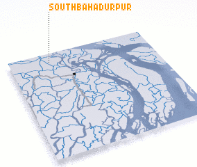 3d view of South Bāhādurpur