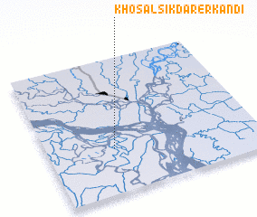 3d view of Khosāl Sikdārer Kāndi