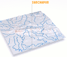 3d view of Sarchāpur