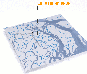 3d view of Chhota Hāmidpur
