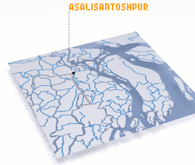3d view of Āsali Santoshpur