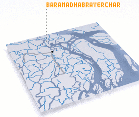 3d view of Bara Mādhab Rāyer Char