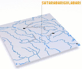 3d view of Satarabāri-Golābāri