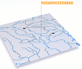 3d view of Nagar Hosenābād