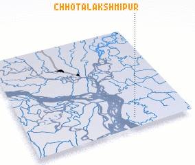 3d view of Chhota Lakshmīpur