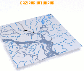 3d view of Gāzipur Kutubpur