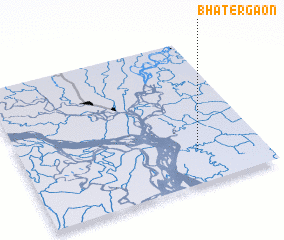 3d view of Bhātergaon
