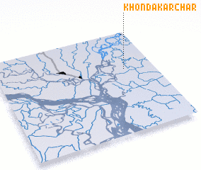 3d view of Khondakār Char