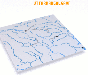 3d view of Uttar Bāngālgaon