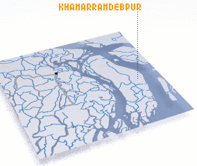 3d view of Khāmār Rāmdebpur