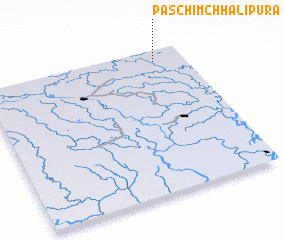 3d view of Paschim Chhālipura