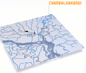 3d view of Char Bāluākāndi