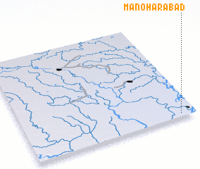 3d view of Manoharābad