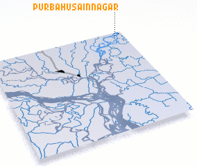 3d view of Purba Husainnagar