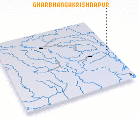 3d view of Gharbhānga Krīshnapur