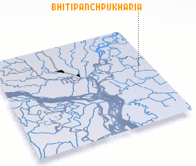 3d view of Bhiti Pānch Pukharia