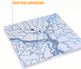 3d view of North Ālamnagar