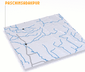 3d view of Paschim Sadakpur