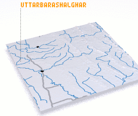 3d view of Uttar Bara Shalghar