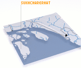 3d view of Sukhcharer Hāt