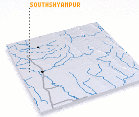 3d view of South Shyāmpur