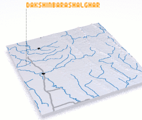 3d view of Dakshin Bara Shalghar