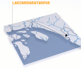 3d view of Lakshmīnārāyanpur