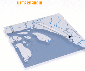 3d view of Uttar Nāmchi